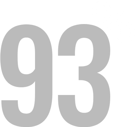 the number 93 and the percent symbol